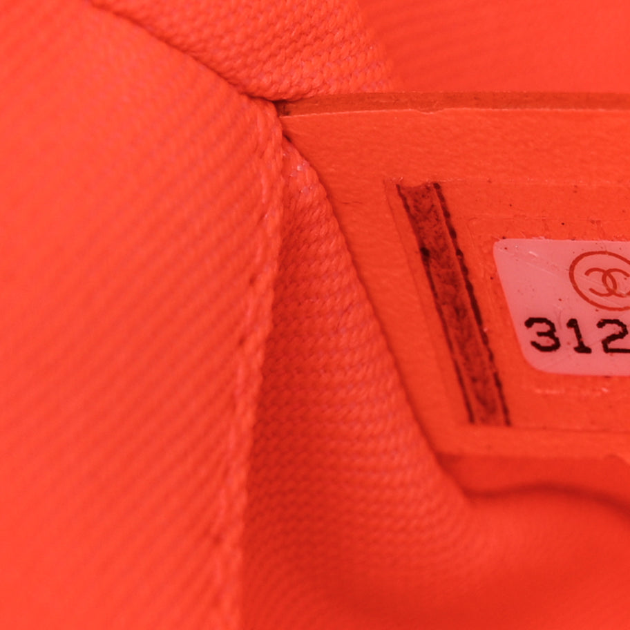 Chanel Mixed Fibers Mini Deauville Tote Blue Orange Image 7