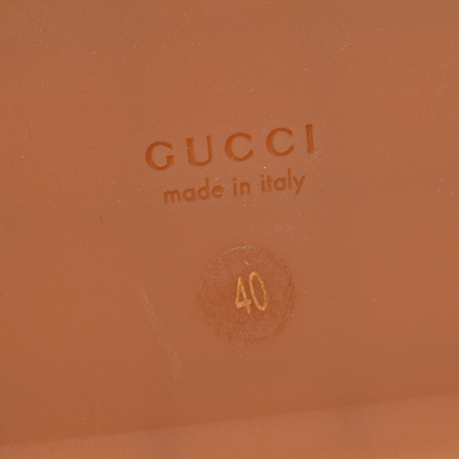 Gucci Canvas GG Monogram Angelina Platform Slide Sandals 40 Beige Ruggine Image 7