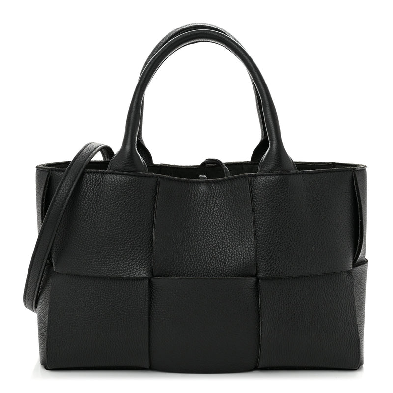  Bottega Veneta Nappa Maxi Intrecciato Mini Arco Tote Black