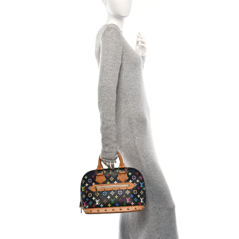  Louis Vuitton Monogram Multicolor Alma Black