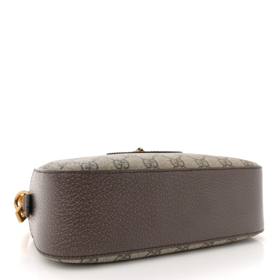 Gucci GG Supreme Monogram Web Neo Vintage Shoulder Bag Beige New Acero Crop Image 4