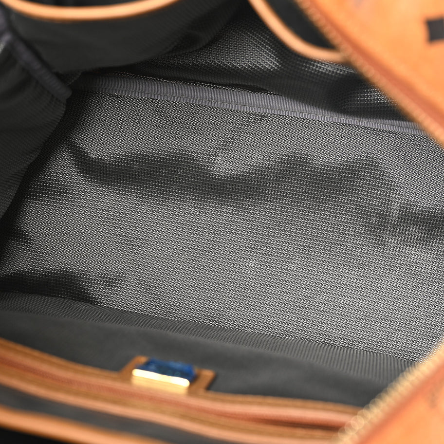 MCM Visetos Medium Side Studs Stark Backpack Cognac Image 5