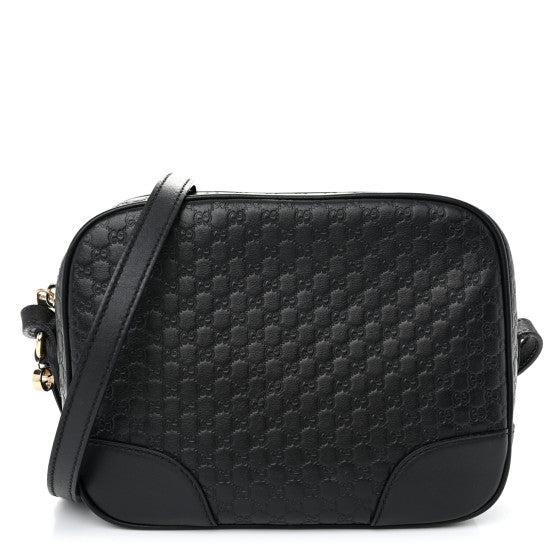  Gucci Microguccissima Mini Bree Messenger Bag Black