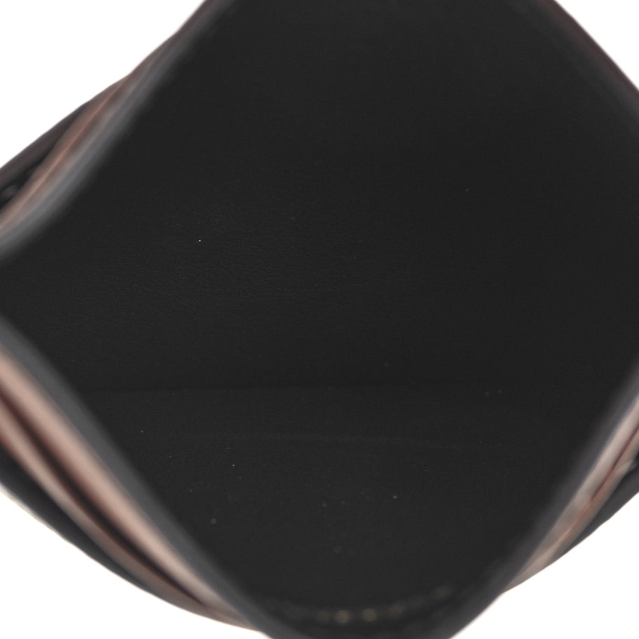 Burberry E-Canvas Calfskin Sandon Check Card Case Dark Birch Image 5