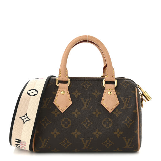  Louis Vuitton Monogram Speedy Bandouliere 20 Black