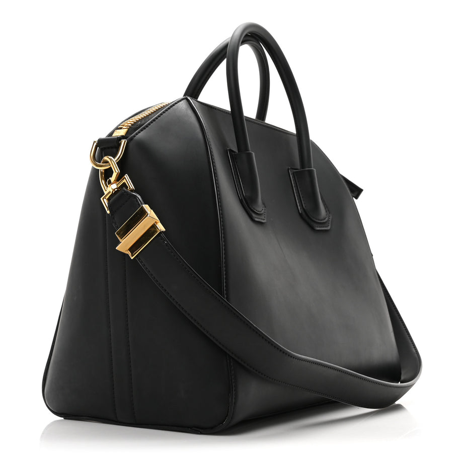 Givenchy Rubber Effect Calfskin Antigona Black Image 3