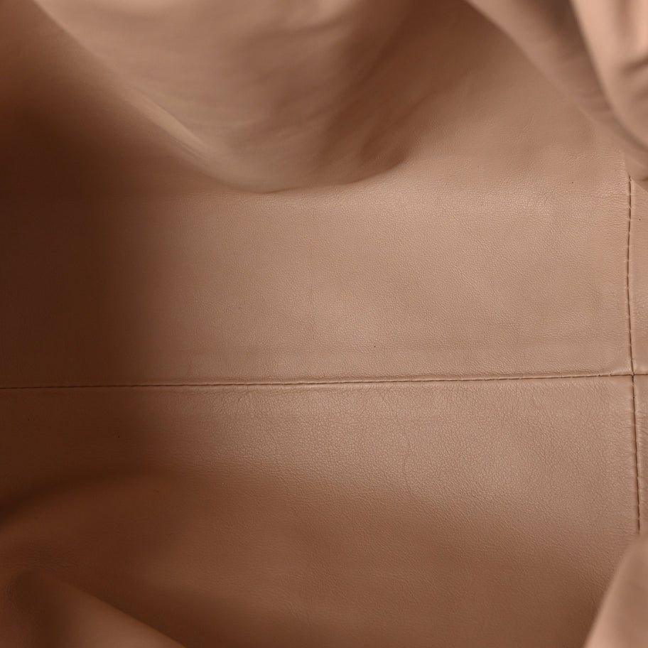 Bottega Veneta Smooth Butter Calf The Pouch Oversized Clutch Nude Image 5