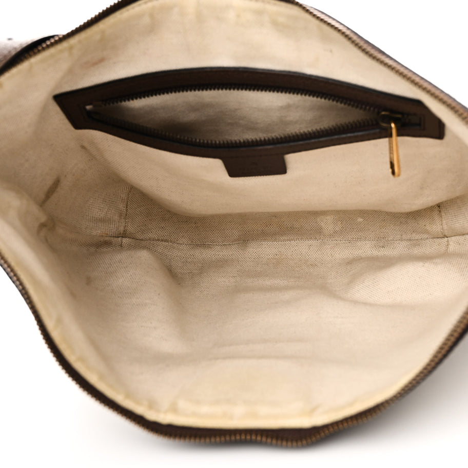 Gucci GG Supreme Monogram Web Small Ophidia Half Moon Hobo Brown Image 5