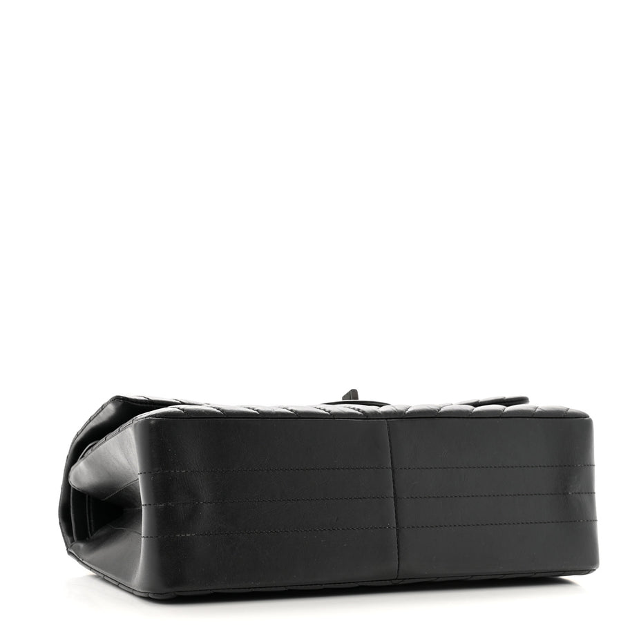 Chanel Aged Calfskin Chevron Quilted 2.55 Reissue 226 So Black Image 4