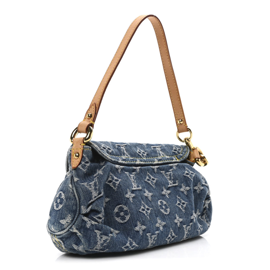 Louis Vuitton Monogram Denim Mini Pleaty Blue Image 3