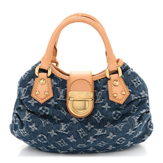  Louis Vuitton Monogram Denim Pleaty Blue