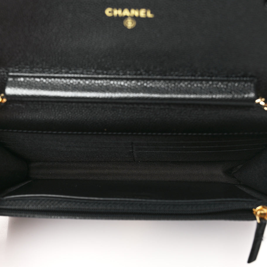 Chanel Caviar Quilted Miss Coco Wallet On Chain WOC Black Image 5