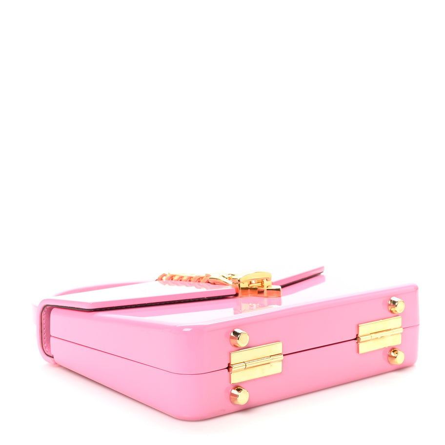 Gucci Plexiglass Mini Sylvie 1969 Top Handle Bag Pink Image 4