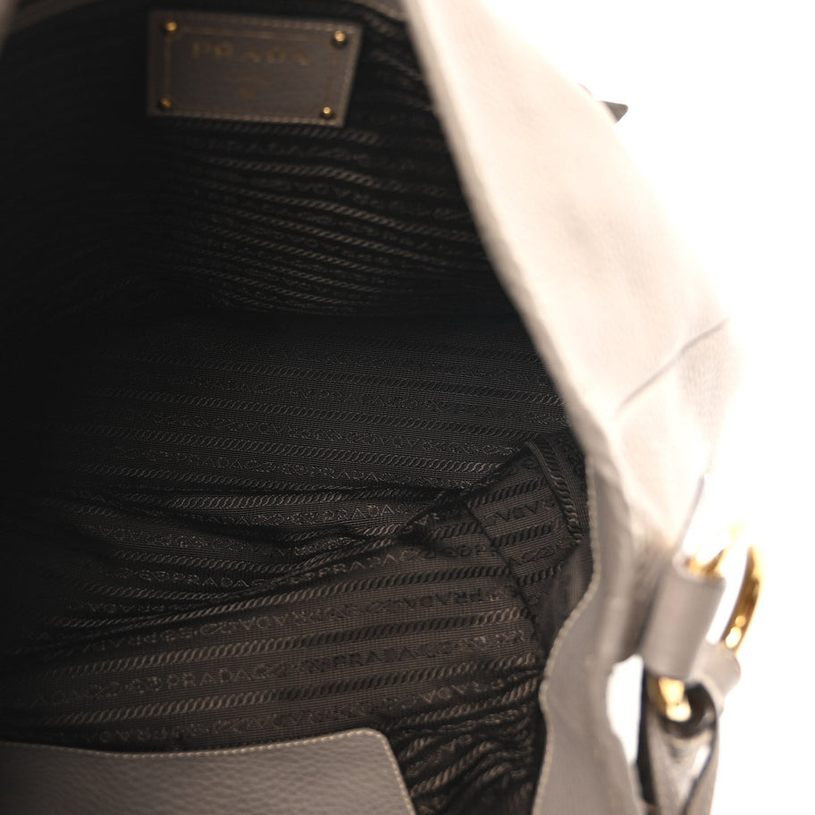 Prada Vitello Daino Hobo Argilla Image 5
