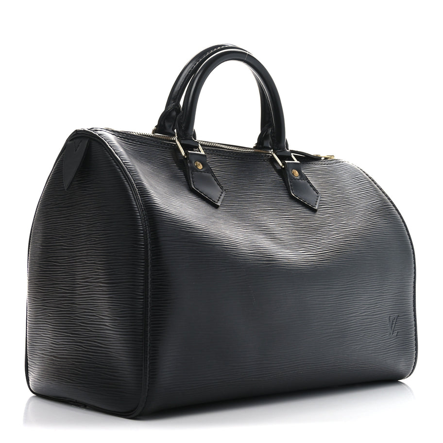 Louis Vuitton Epi Speedy 30 Black Image 3