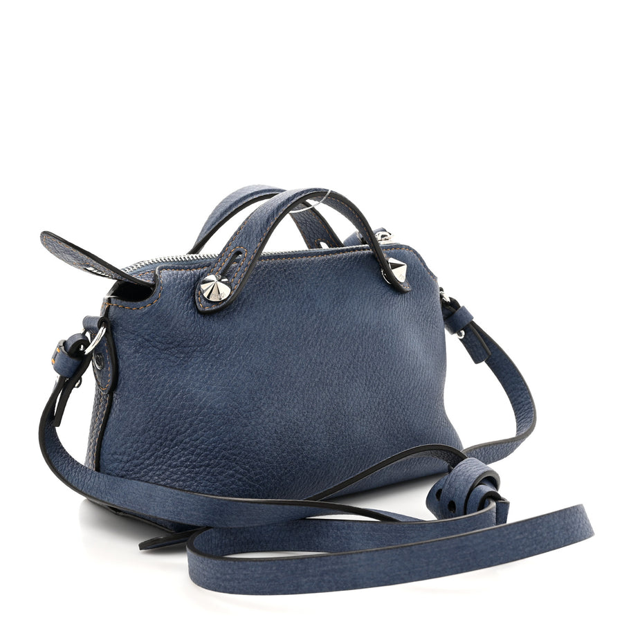 Fendi Denim Effect Cuoio Romano Mini By The Way Soft Myrtle Image 3