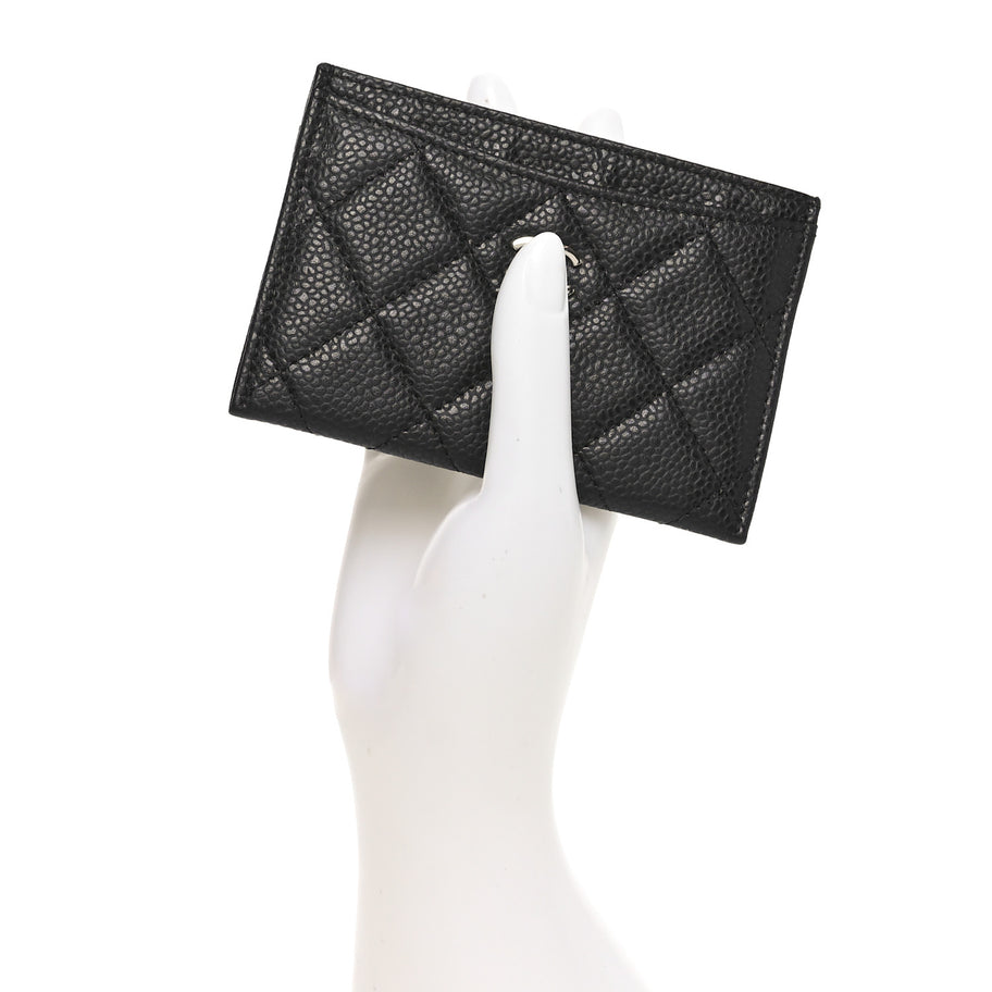 Chanel Caviar Quilted Card Holder Black Image 2