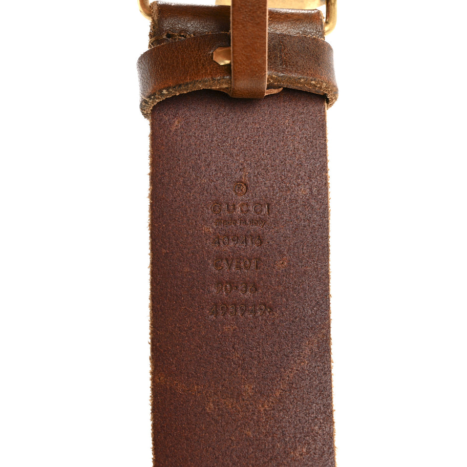 Gucci Faded Calfskin Double G 40mm Belt 90 36 Cuir Image 5