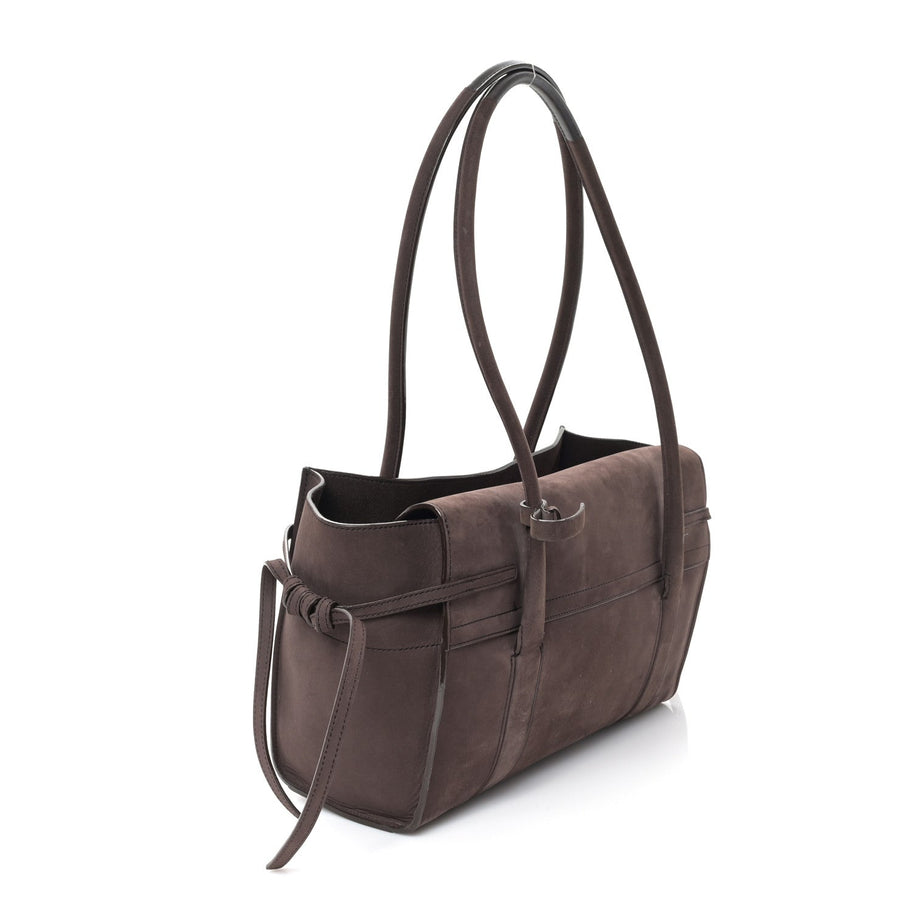 Mulberry MULBERRY Nubuck Small Soft Bayswater Satchel Ebomy Image 3