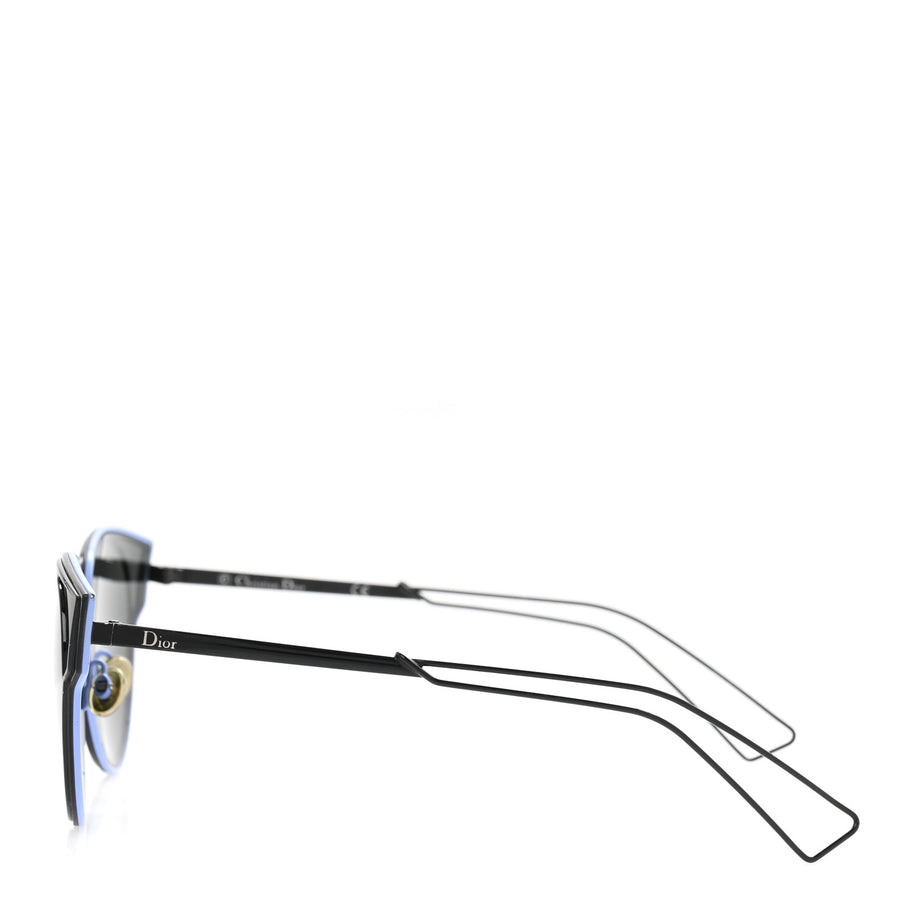 Christian Dior Sculpt Cat Eye Sunglasses Black Blue Image 3