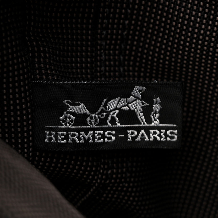 Hermes Canvas Herline PM Tote Grey Image 6