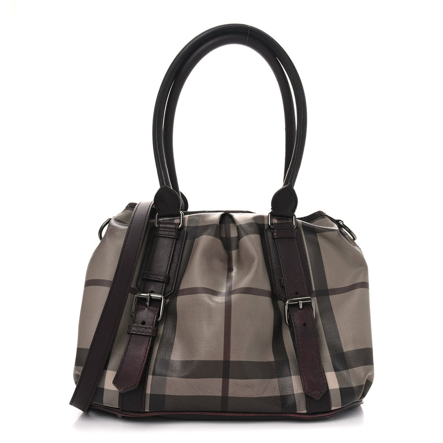 Burberry Smoked Check Small Northfield Tote Plum Image 7