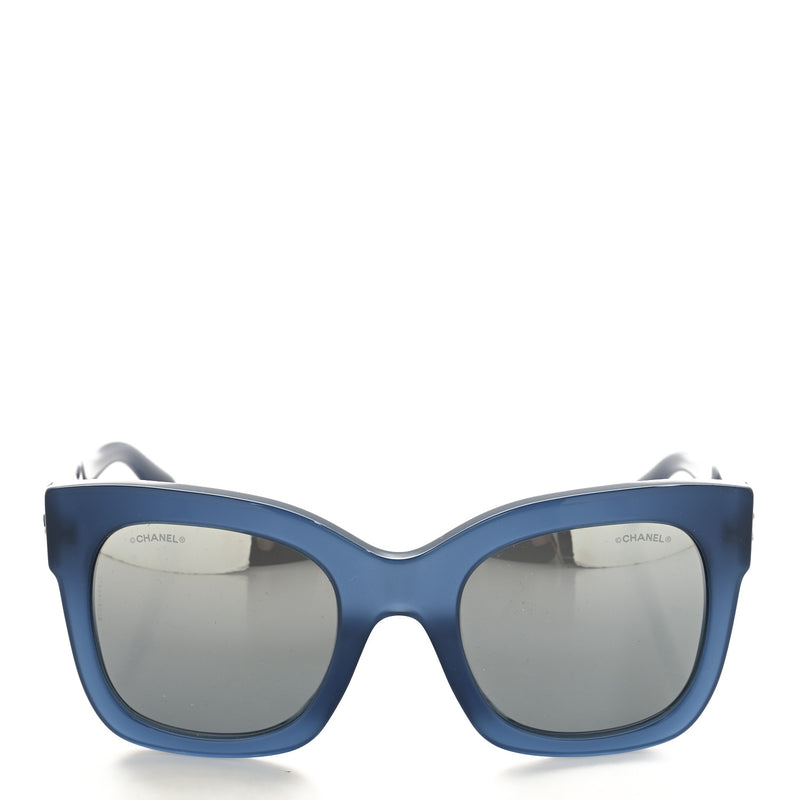  Chanel Acetate Mirror CC Square Fall Sunglasses 5357-A Blue