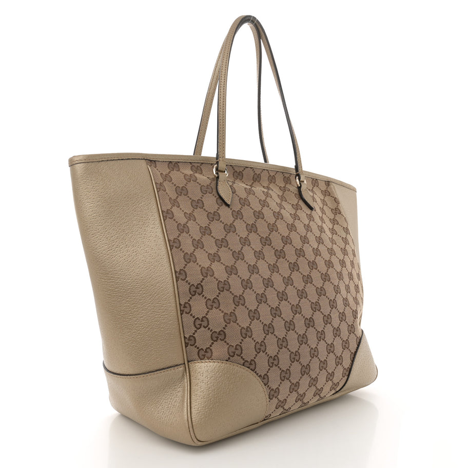 Gucci Monogram Medium Bree Zippered Tote Beige Golden Beige Image 3