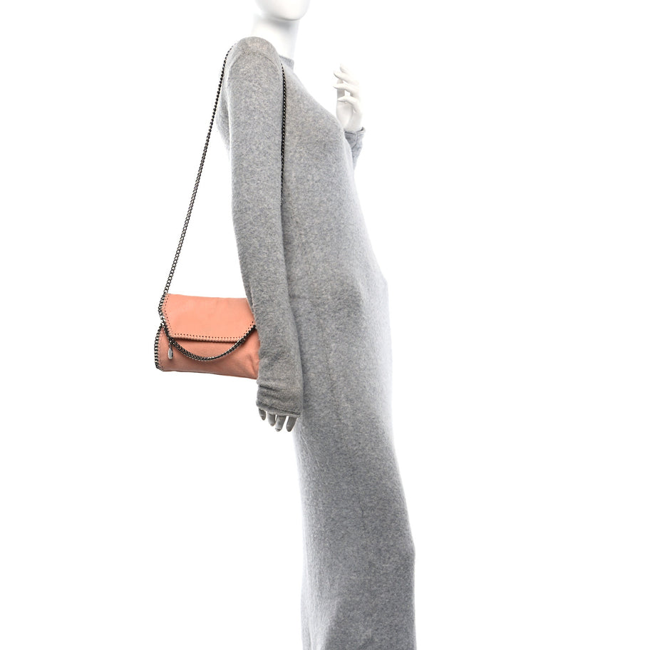 Stella McCartney Shaggy Deer Mini Falabella Crossbody Bag Pink Image 2