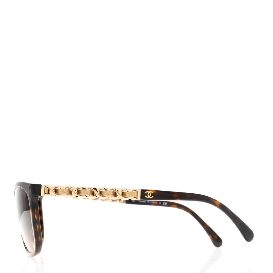 Chanel Acetate CC Chain Sunglasses 5260-Q Tortoise Image 3