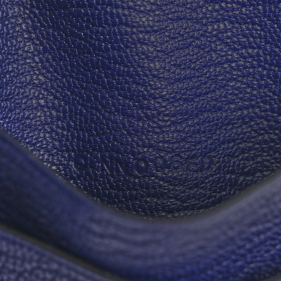 Hermes Chevre Mysore Mini Clic Card Holder Bleu Encre Image 7