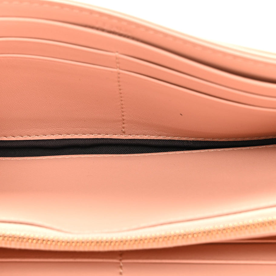 Fendi Nappa Matisse FF Embossed Continental Wallet On Chain Baby Pink Image 5