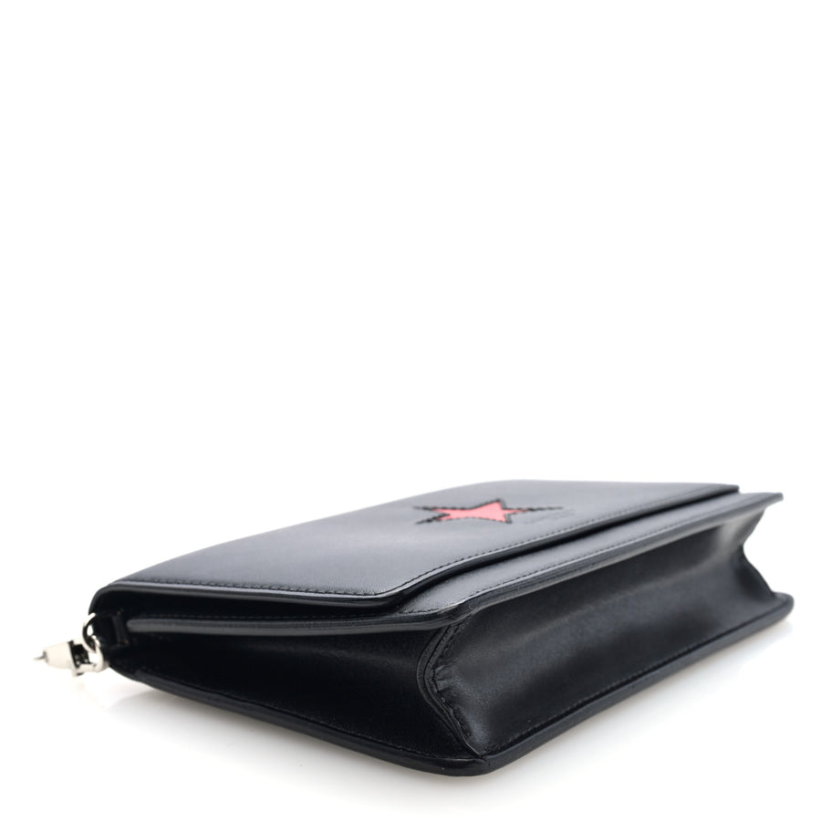Givenchy Calfskin Star Pandora Chain Wallet Black Image 4