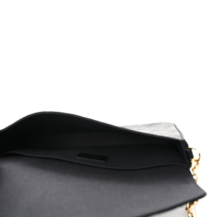 Louis Vuitton Empreinte Pochette Felicie Chain Wallet Black Image 6