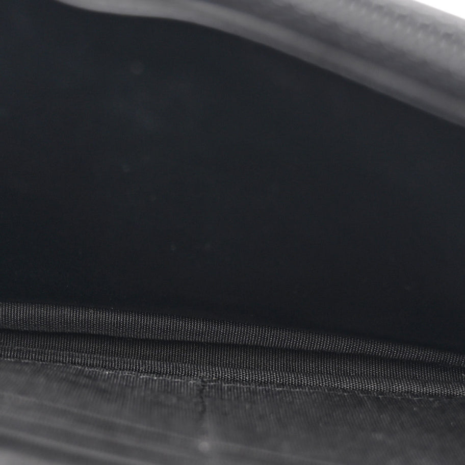 Chanel Caviar Chevron Quilted Boy Wallet On Chain WOC Black Image 5