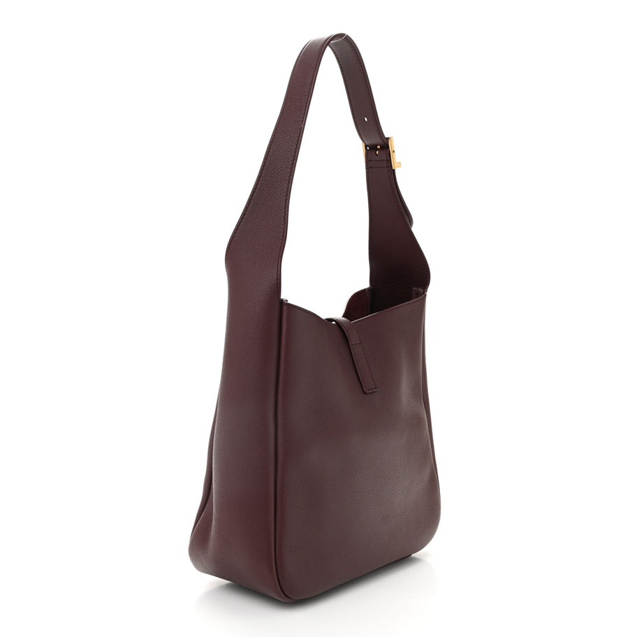 Saint Laurent Smooth Calfskin Small Le 5 A 7 Soft Hobo Rouge Legion Image 3