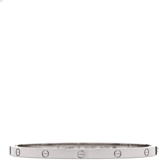  Cartier 18K White Gold Small LOVE Bracelet 16