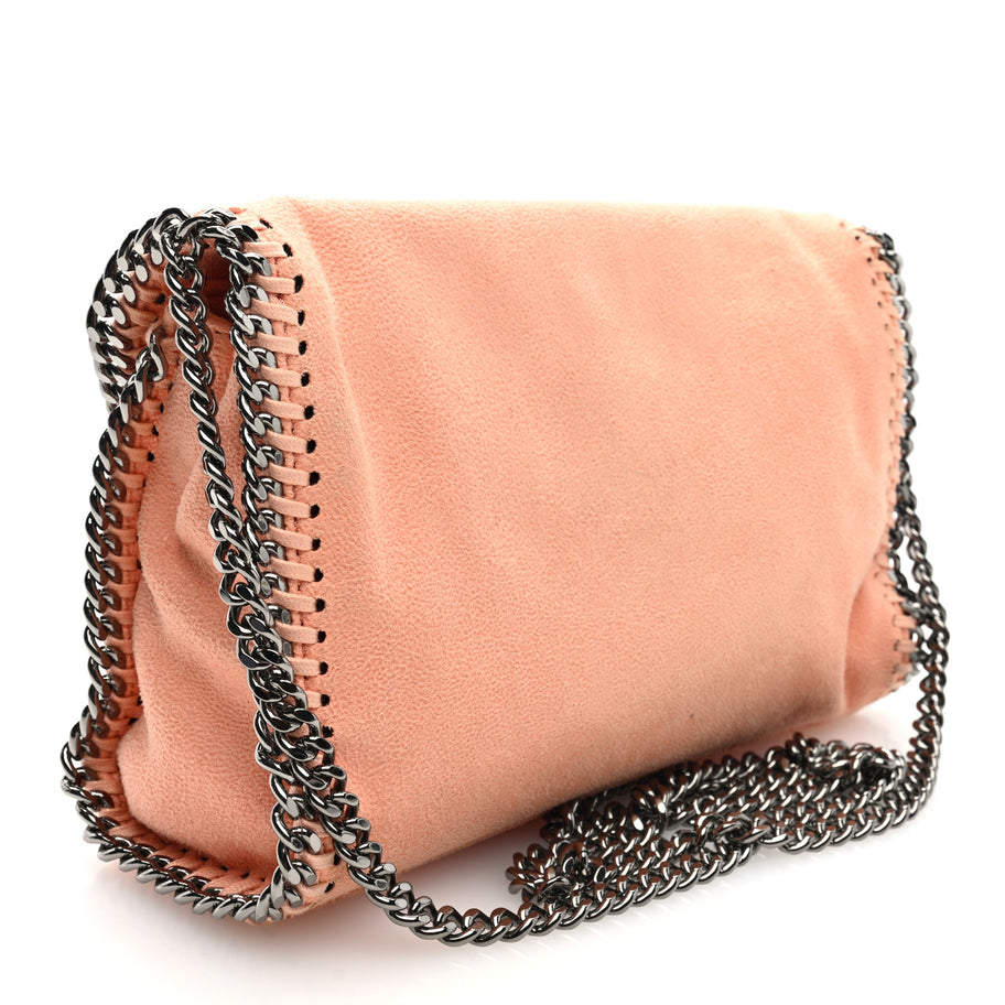Stella McCartney Shaggy Deer Mini Falabella Crossbody Bag Pink Image 3