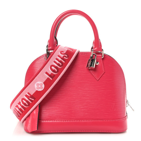  Louis Vuitton Epi Jacquard Alma BB  Rose Pondicherry