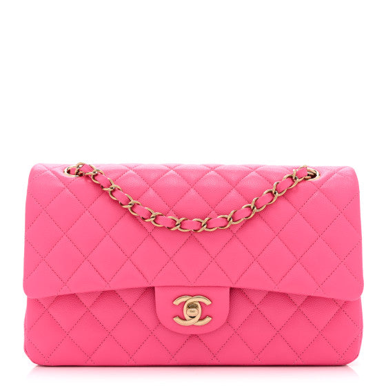 Chanel Caviar Quilted Medium Double Flap Pink Image 2