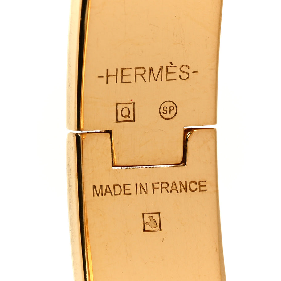 Hermes Enamel Narrow Clic Clac H Bracelet PM Black Image 4