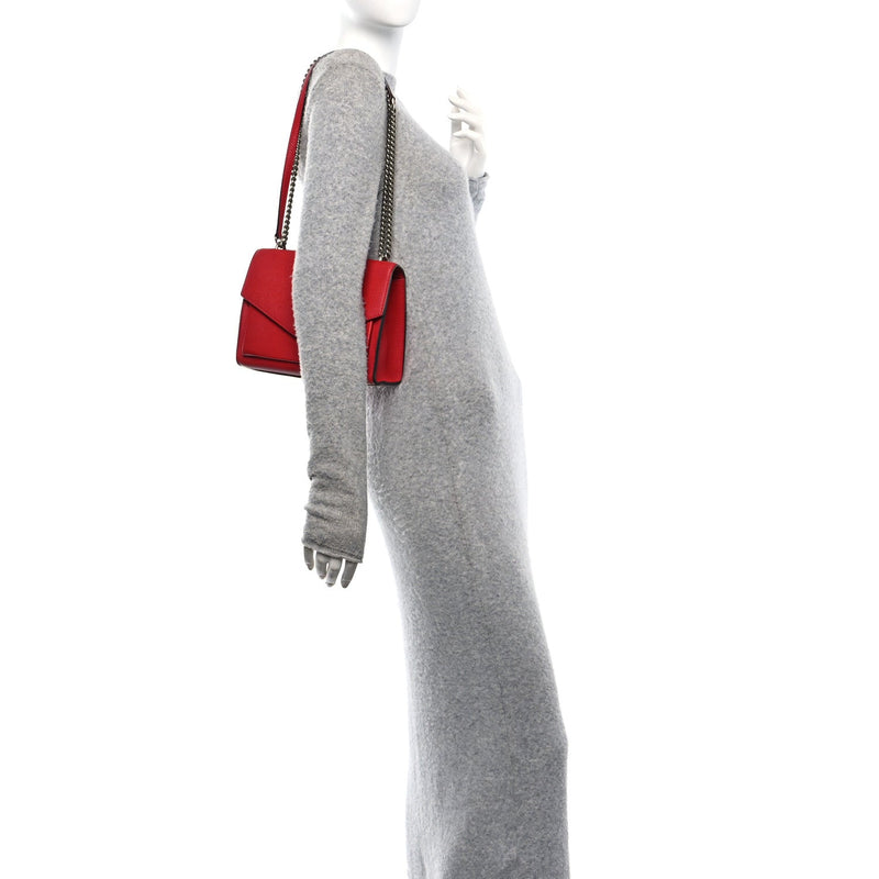  Louis Vuitton Soft Calfskin Mylockme Chain Bag BB Rubis