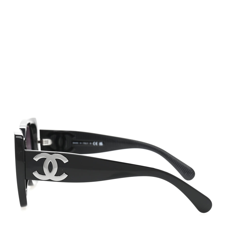 Chanel Square Polarized CC Sunglasses 5494-A Black Image 3