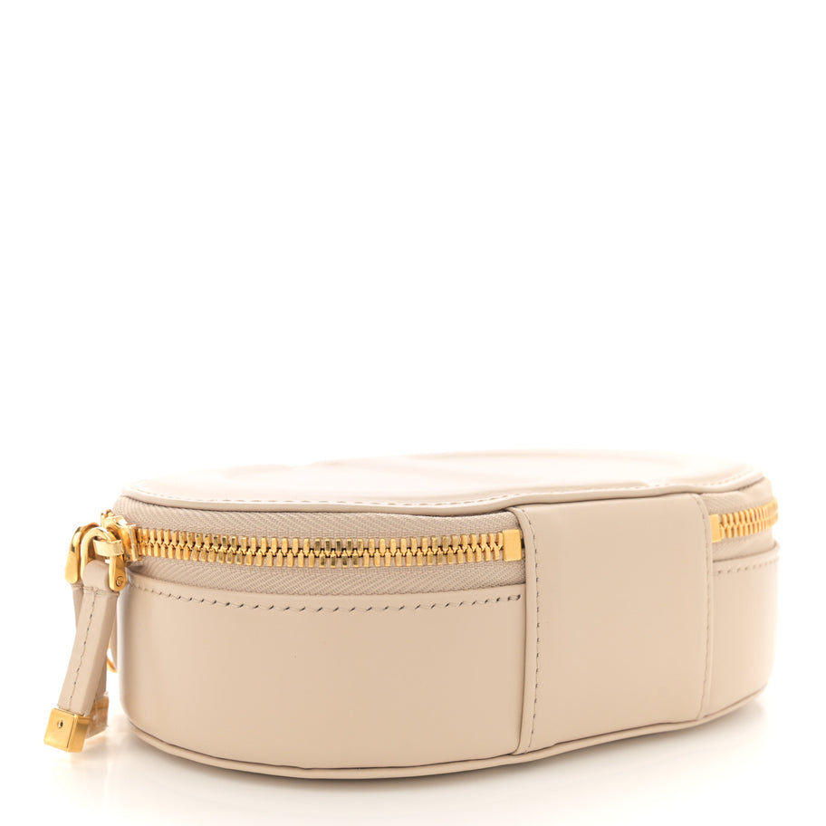 Christian Dior Calfskin CD Signature Oval Crossbody Camera Bag Caramel Beige Image 4