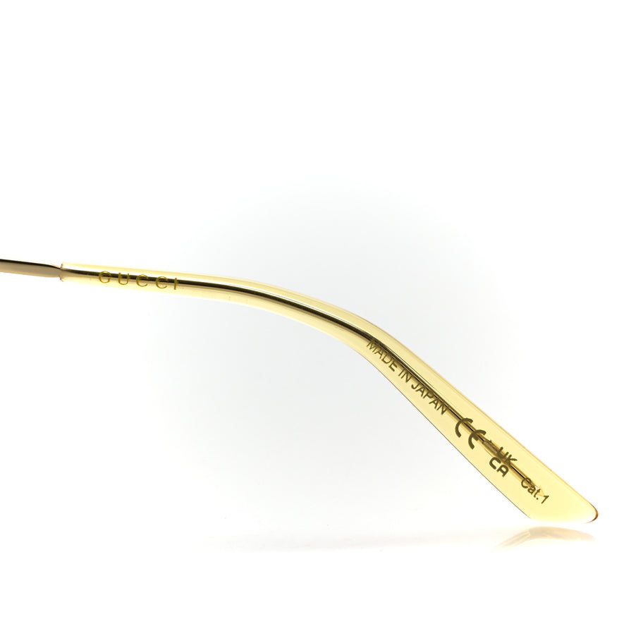 Gucci Metal Aviator Sunglasses GG0356S Gold Image 5