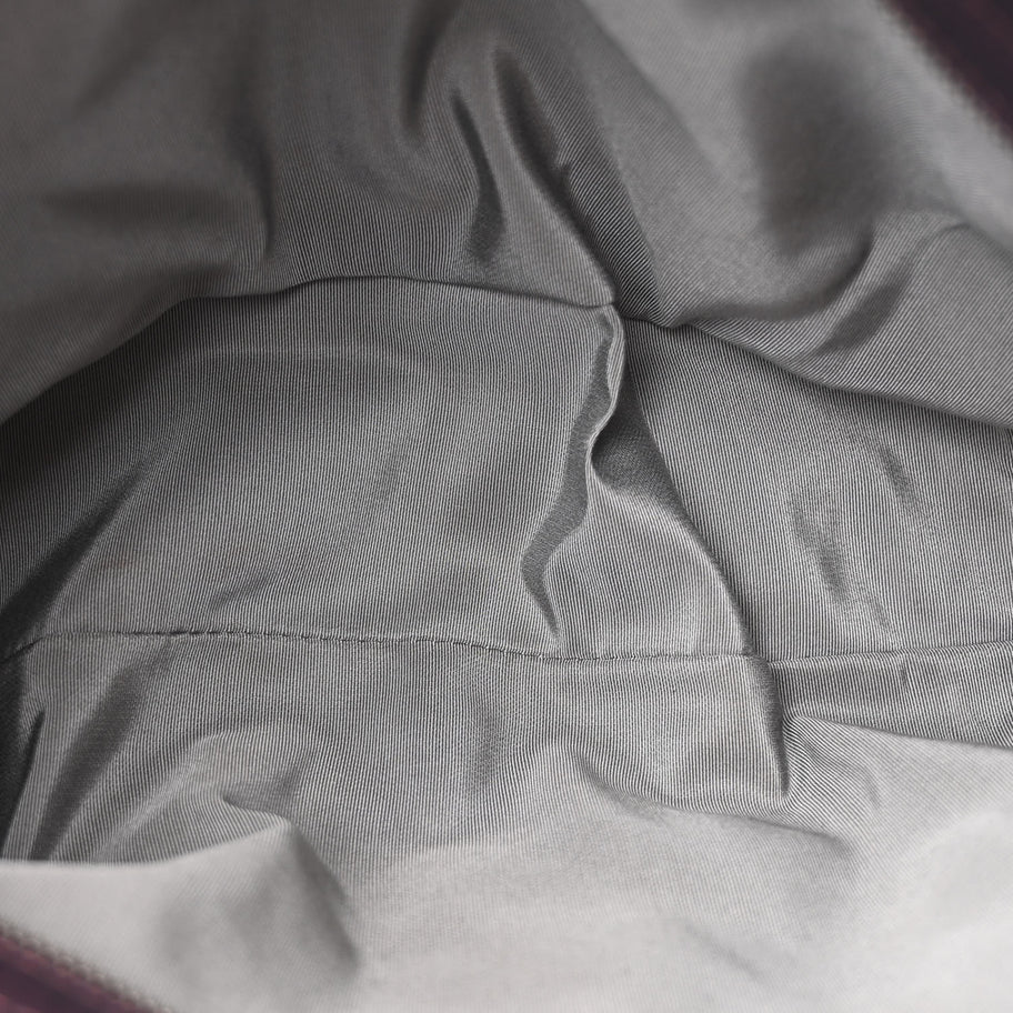 Chanel Nylon Quilted Tweed Stitch Bubble Tote Plum Image 5