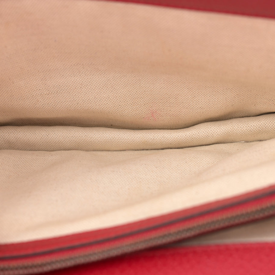 Gucci Dollar Calfskin Swarovski Crystal Small Dionysus Shoulder Bag Hibiscus Red Image 5