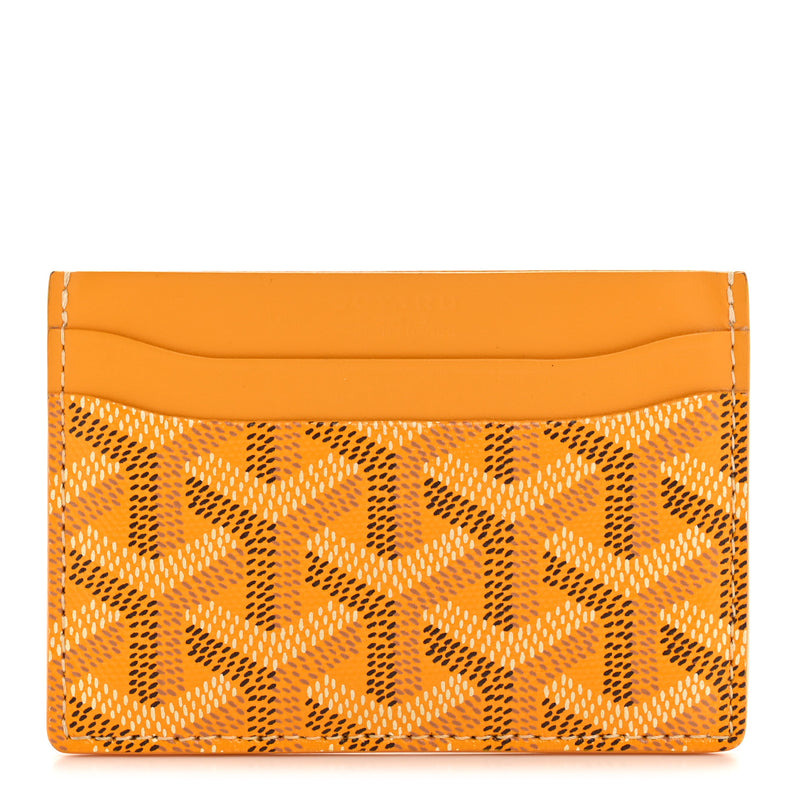  Goyard Goyardine Saint Sulpice Card Holder Yellow