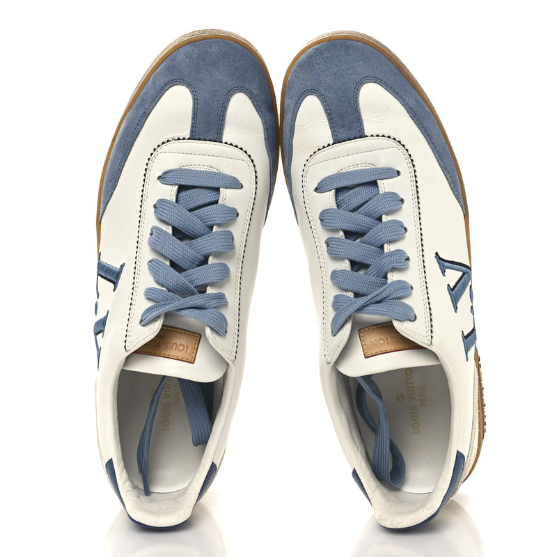  Louis Vuitton Calfskin Frontrow Sneakers Blue