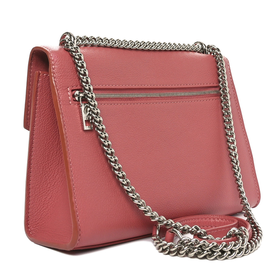 Louis Vuitton Soft Calfskin Mylockme Chain Bag BB Rose Boudoir Lie De Vin Image 3